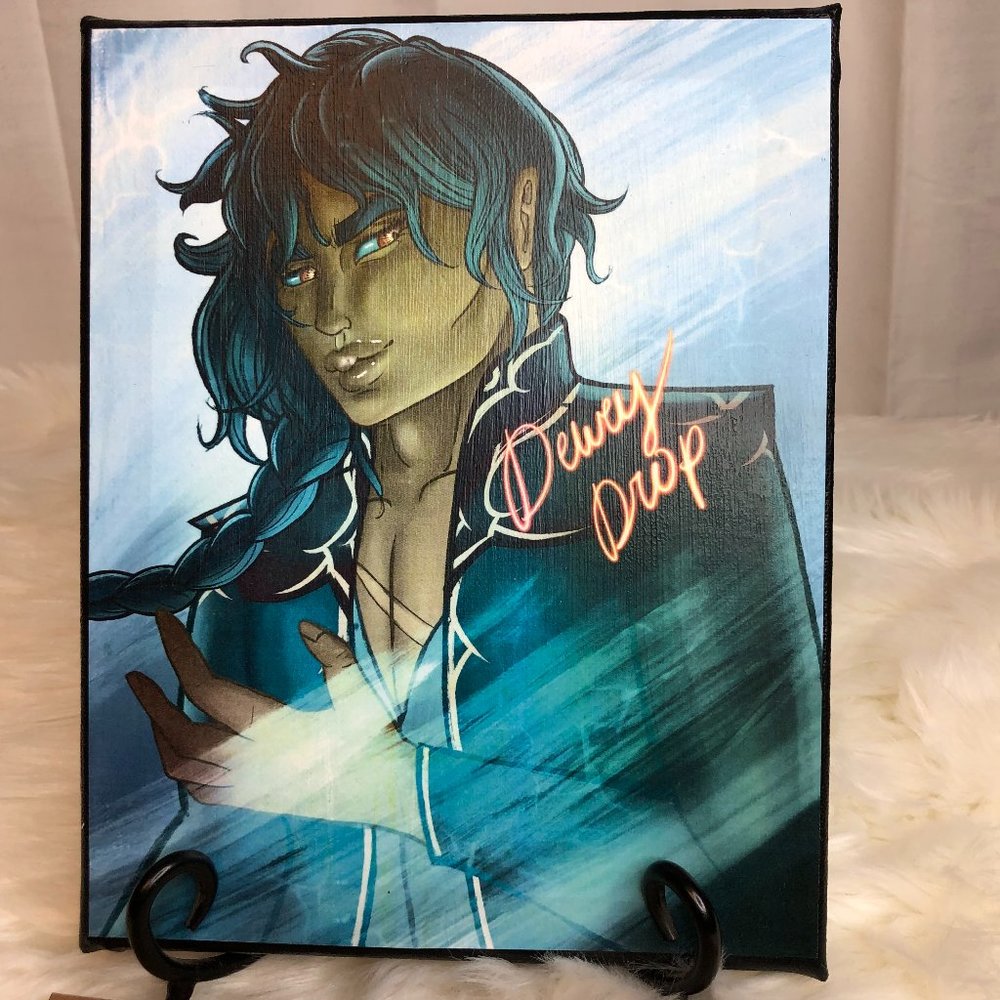 Anime Art Print Kadek on Canvas 8 x 10 Sci-Fi Fantasy Art Illustration